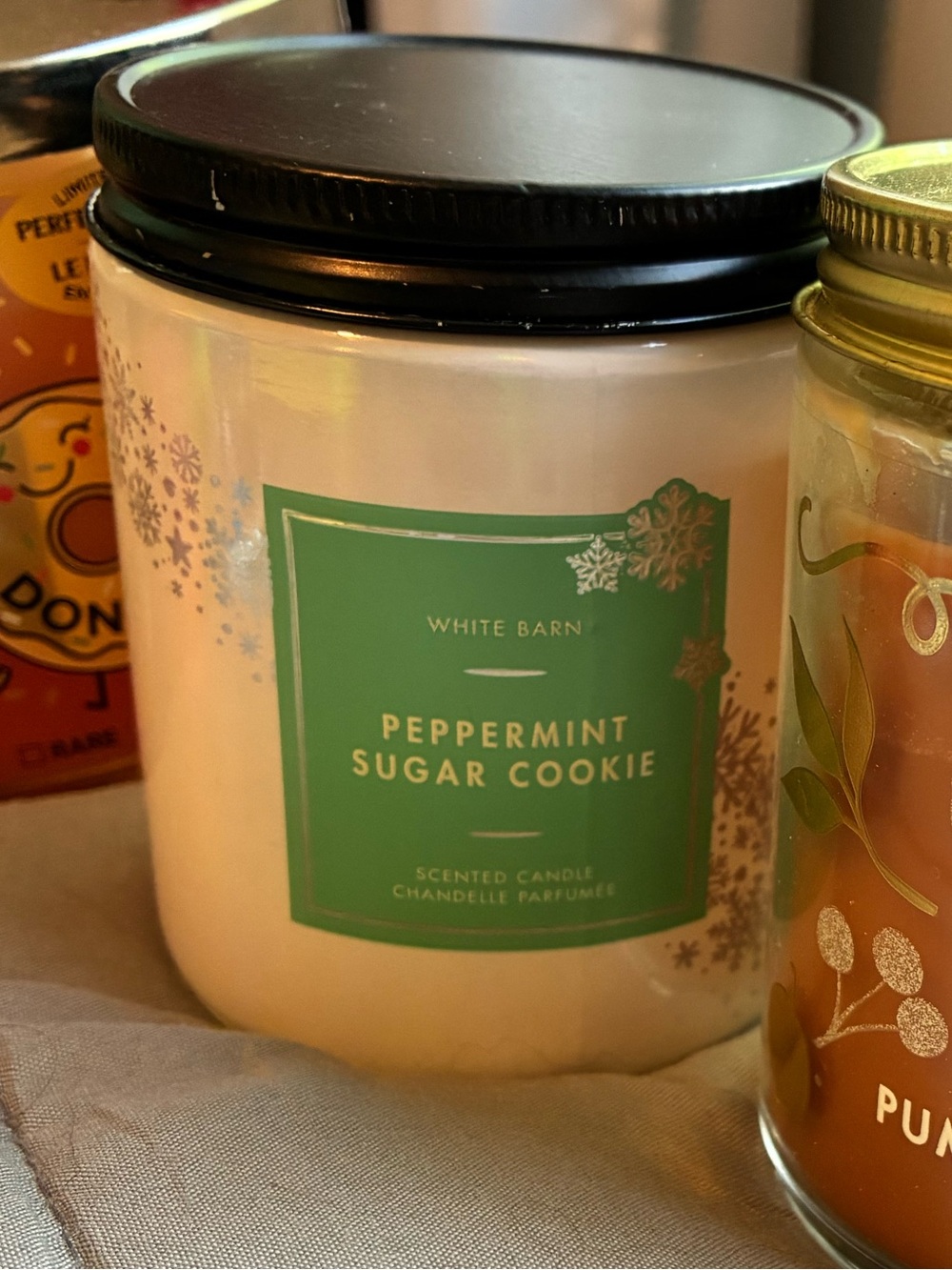 Bath & Body Works Peppermint Sugar Cookie jar candle